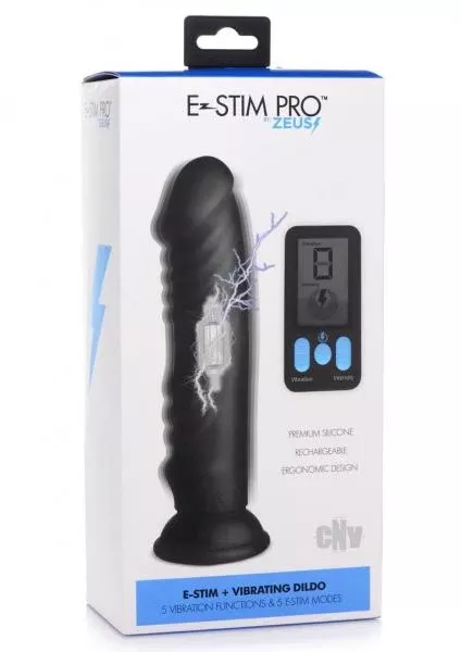 Zeus E-Stim Silicone Dildo with Remote
